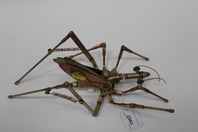 Lot 2363 - Unusual scratch built model of an insect
