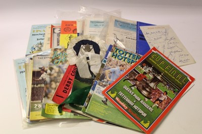 Lot 1346 - Collection of  Football programmes including Tottenham Hotspur and West Ham
