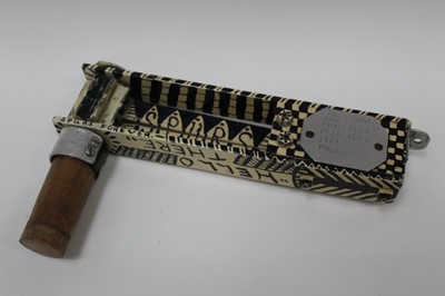 Lot 2361 - Tottenham Hotspur supporters painted rattle
