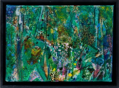 Lot 1714 - *Keith Grant (b.1930) oil on linen - In a Summer Garden