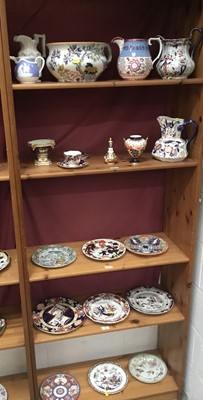 Lot 245 - Collection of 19th century and later pottery and porcelain, to include Masons, Derby, Royal Crown Derby etc