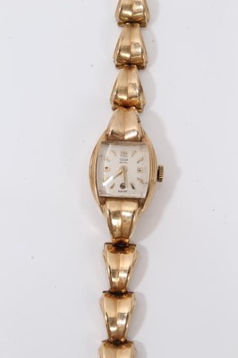 Lot 18 - 1950s ladies Rolex Tudor Royal 9ct gold wristwatch