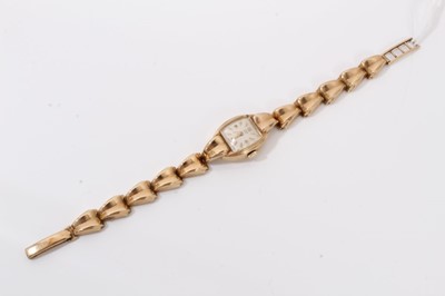 Lot 18 - 1950s ladies Rolex Tudor Royal 9ct gold wristwatch