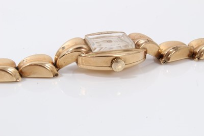 Lot 18 - 1950s ladies Rolex Tudor Royal 9ct gold wristwatch