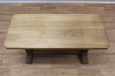 Lot 1497 - Manner of Robert 'Mouseman' Thompson of Kilburn, hardwood coffee table
