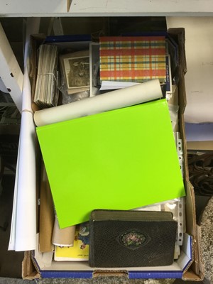 Lot 373 - Two boxes of ephemera, postcards Colchester related etc