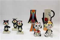 Lot 2085 - Two Lorna Bailey vases and five Lorna Bailey...