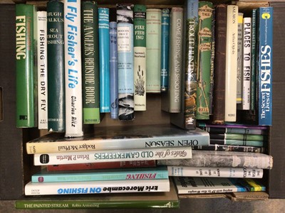 Lot 211 - Two boxes and a bag of books