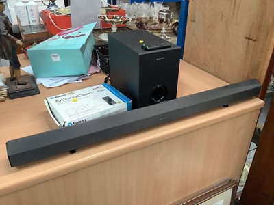 Lot 6 - Sony speaker & Sound Bar