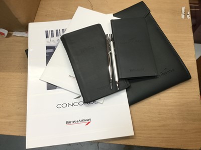 Lot 322 - Collection of Concorde ephemera in original case