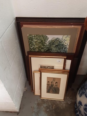Lot 101 - Mixed lot of decorative pictures, 19th century and later