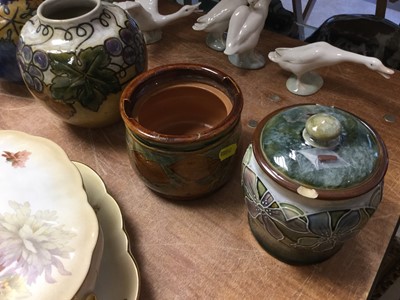 Lot 277 - Five Royal Doulton stoneware vases and jars