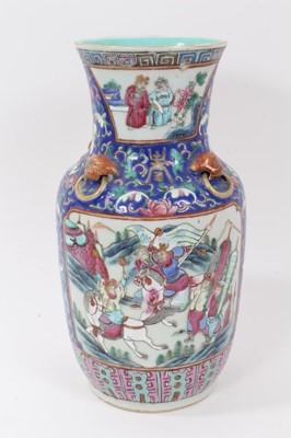 Lot 58 - 19th century Chinese famille rose porcelain vase