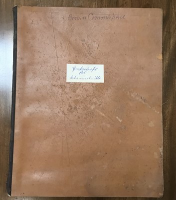 Lot 1295 - Armin Commichau album of drawings, other early 20th century watercolour illustrations, etchings, Victorian leather bound album of etchings, watercolours and other works