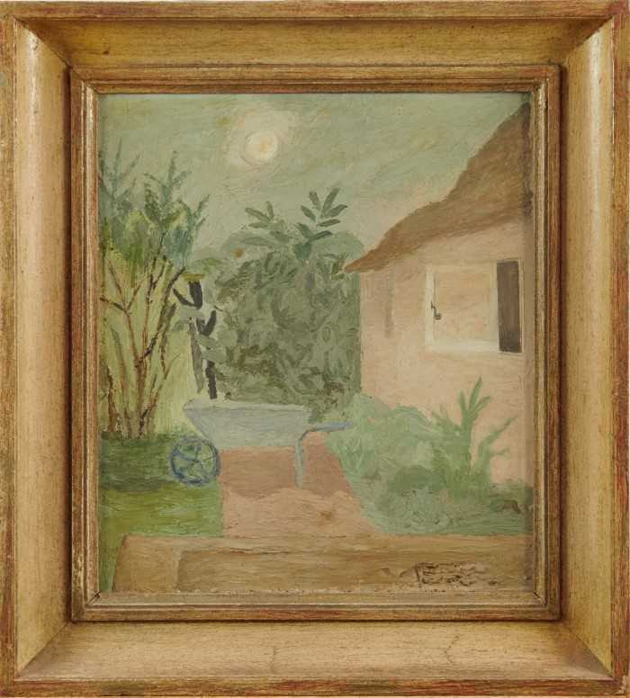 Lot 1700 - *Mary Potter (1900-1981) oil on board - The Terrace, 40cm x 35cm, framed