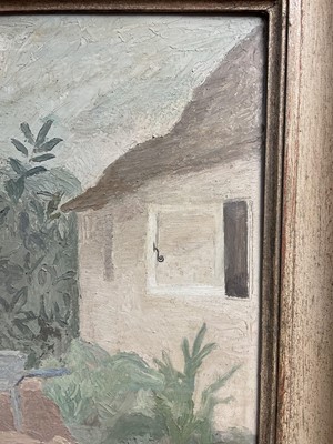 Lot 1700 - *Mary Potter (1900-1981) oil on board - The Terrace, 40cm x 35cm, framed