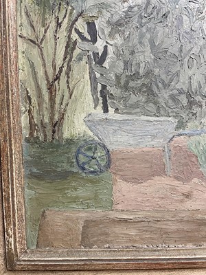 Lot 1700 - *Mary Potter (1900-1981) oil on board - The Terrace, 40cm x 35cm, framed