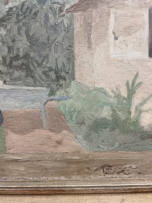 Lot 1700 - *Mary Potter (1900-1981) oil on board - The Terrace, 40cm x 35cm, framed