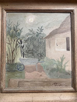 Lot 1700 - *Mary Potter (1900-1981) oil on board - The Terrace, 40cm x 35cm, framed
