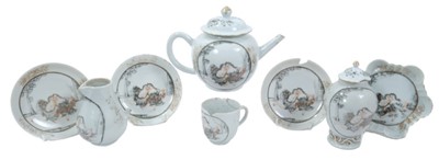 Lot 144 - Chinese grisaille porcelain