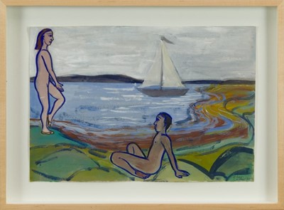 Lot 1890 - Eileen Cooper (b.1953) watercolour - North Sea Series, signed and dated 2014, in glazed frame 
Provenance: Caroline Wiseman