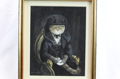 Lot 1784 - Susan Herbert (1945-2014) watercolour - Arabella Duval Huntington, signed, in glazed gilt frame 
Provenance: Chris Beetles Gallery