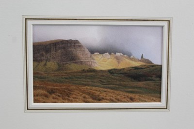 Lot 1774 - *Peter Collyer (b.1952) watercolour - The Stor, Skye, in glazed gilt frame 
Provenance: Chris Beetles Gallery