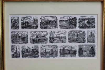 Lot 1751 - John Bryce (b.1936) three signed limited edition etchings - Along The Thames, St Saviour’s Dock and Oranges and Lemons, each in glazed gilt frames