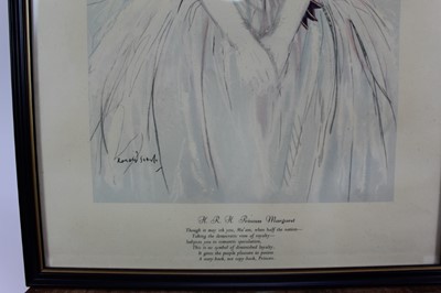 Lot 1780 - *Ronald Searle set of twelve Punch cartoons - Heroes of our Time, in glazed frames