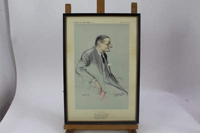 Lot 1780 - *Ronald Searle set of twelve Punch cartoons - Heroes of our Time, in glazed frames