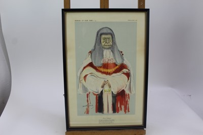 Lot 1780 - *Ronald Searle set of twelve Punch cartoons - Heroes of our Time, in glazed frames