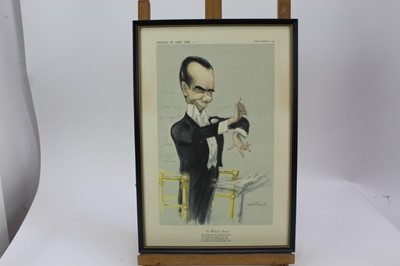 Lot 1780 - *Ronald Searle set of twelve Punch cartoons - Heroes of our Time, in glazed frames