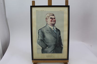 Lot 1780 - *Ronald Searle set of twelve Punch cartoons - Heroes of our Time, in glazed frames