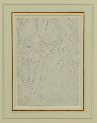 Lot 1858 - Thomas Rowlandson (1756-1827) pencil drawing - The Intruder, in glazed gilt frame 
Provenance: Chris Beetles Gallery
