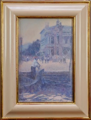 Lot 1157 - Pam Masco (1953-2018) oil on canvas - The Gondelier, signed, framed 
Provenance: Thompson’s Aldeburgh
