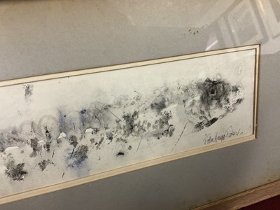 Lot 1790 - *John Knapp-Fisher (1931-2015) mixed media on paper - A Fish, signed and dated 1966, in glazed frame