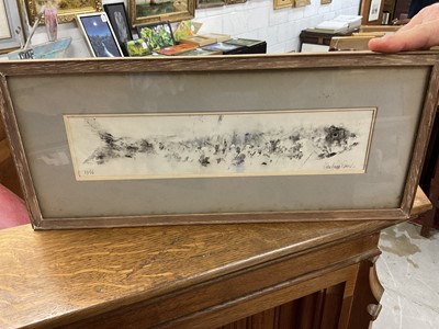 Lot 1790 - *John Knapp-Fisher (1931-2015) mixed media on paper - A Fish, signed and dated 1966, in glazed frame