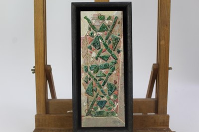 Lot 1148 - Val Archer (b. 1946), oil on paper - Triangoli, initialled, framed 
Provenance:  Chris Beetles Ltd, London