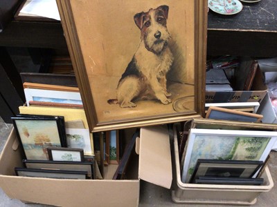 Lot 207 - Quantity of assorted pictures and prints (2 boxes)