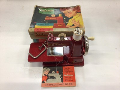 Lot 1862 - Collection of Lumby Dolls House furniture together with a Vulcan child's sewing machine in box