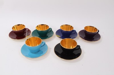 Lot 1142 - Royal Copenhagen B&G Confetti pattern six place coffee set