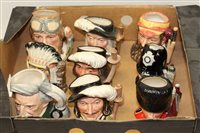 Lot 1028 - Nine Royal Doulton character jugs - Aramis...
