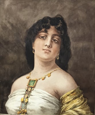 Lot 238 - Italian watercolour 19th Century 'Venetian Beauty'