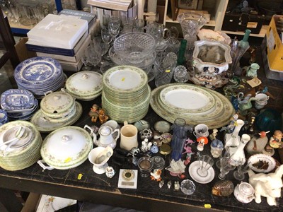 Lot 236 - Quantity of mixed glass and china, including Noritake, Copeland, etc