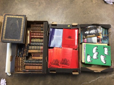 Lot 240 - Box of antiquarian books together with two boxes of opera programmes
