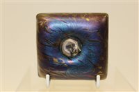 Lot 1037 - John Ditchfield Glasform paperweight - cat on...