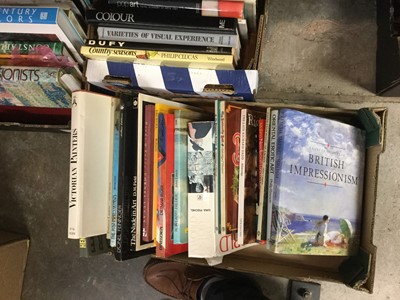 Lot 364 - Four boxes of assorted art reference books