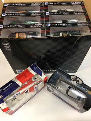 Lot 1858 - Diecast selection of model cars including Maisto and Burago (1 box)