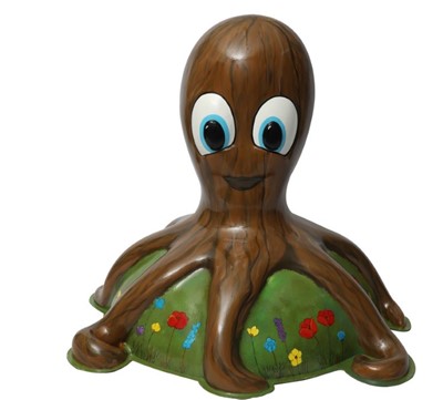 Lot 31 - Holly by Milly Dagnell – Nature/tree design with textured bark body and grassy meadow base