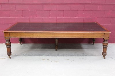 Lot 1432 - Very large late Victorian mahogany library table